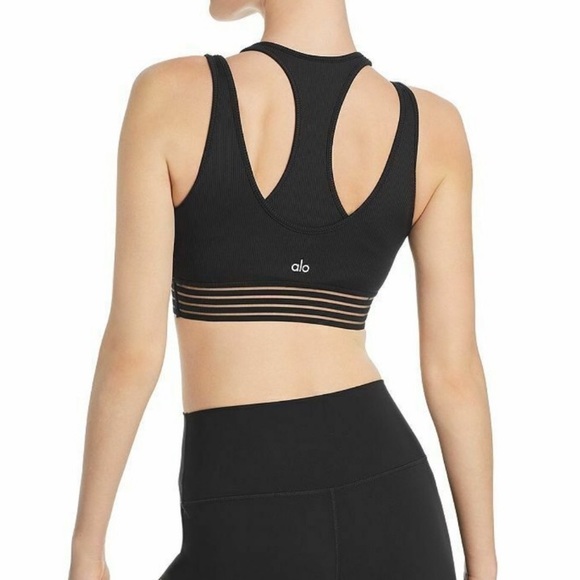 NWT ALO Yoga Gaze Layered Sports Bra - Picture 2 of 2